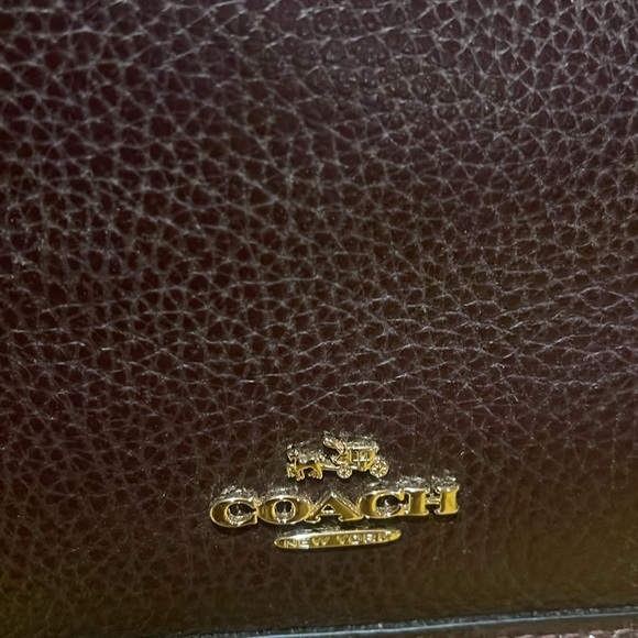 COACH SIERRA SATCHEL IN PEBBLE AND PATENT LEATHERS F54664 AND WALLET - Picture 6 of 13